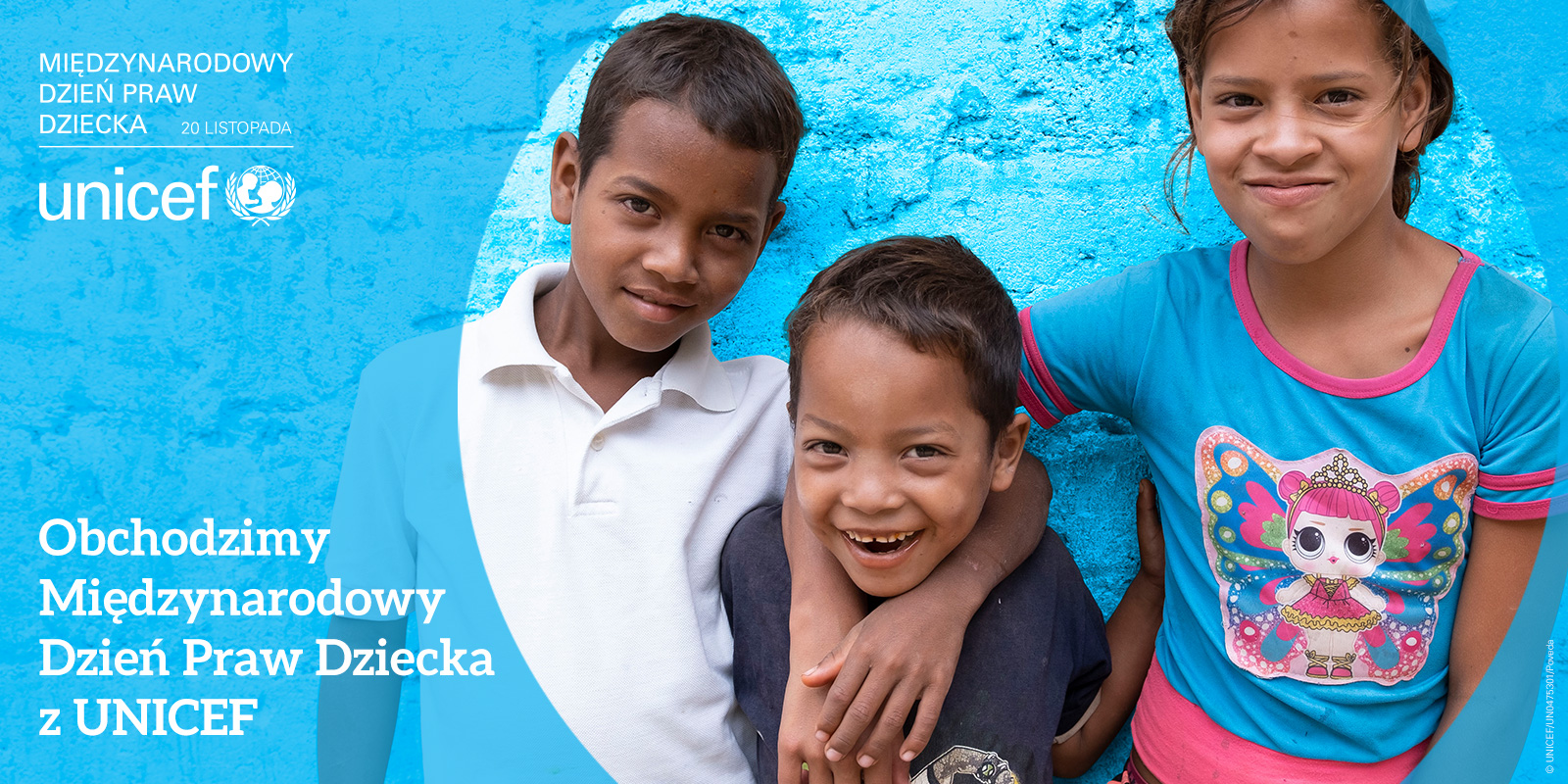 Grafika do wykorzystania Międzynarodowy Dzień Praw Dziecka z UNICEF